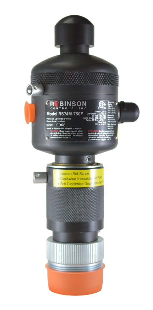 RS74M-750F Hi Temp, 50-1500 PSI Hazardous Location Pressure Switch